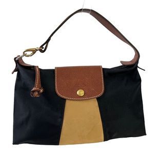 COPY - Longchamp Womens Black Tan Brown Colorblock Small Medium Handbag Purse T…